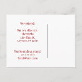 We hebben het adres gewijzigd aankondigingskaart (Achterkant)