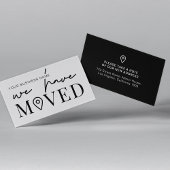 We hebben het adres Minimal Business Kantoor New v Notitiekaartje