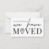 We hebben het adres Minimal Business Kantoor New v Notitiekaartje (Voorkant)