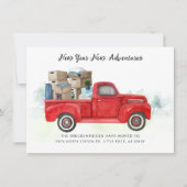 We hebben het Adres Red Truck Moving Announcement (Voorkant)