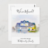 We hebben het adres van de aankondiging van de Wat Briefkaart (Voorkant / Achterkant)