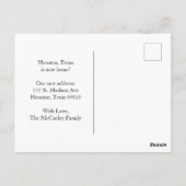 We hebben het adres van de aankondiging van de Wat Briefkaart (Achterkant)