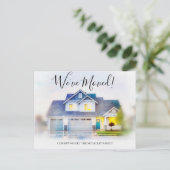 We hebben het adres van de aankondiging van de Wat Briefkaart (Staand voorkant)