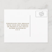 We hebben het adres van de strandscène veranderd uitnodiging briefkaart (Achterkant)