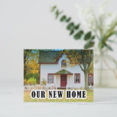 We hebben het adres van je nieuwe homefoto gewijzi aankondigingskaart (Staand voorkant)