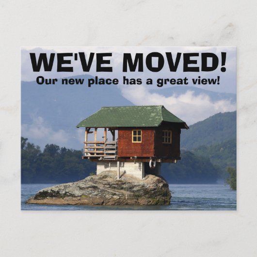 We hebben het Briefkaart Adres gewijzigd (Voorkant)