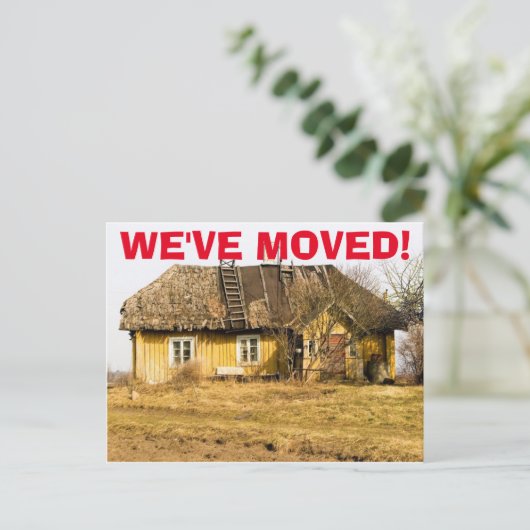 We hebben het Briefkaart Adres gewijzigd (Staand voorkant)