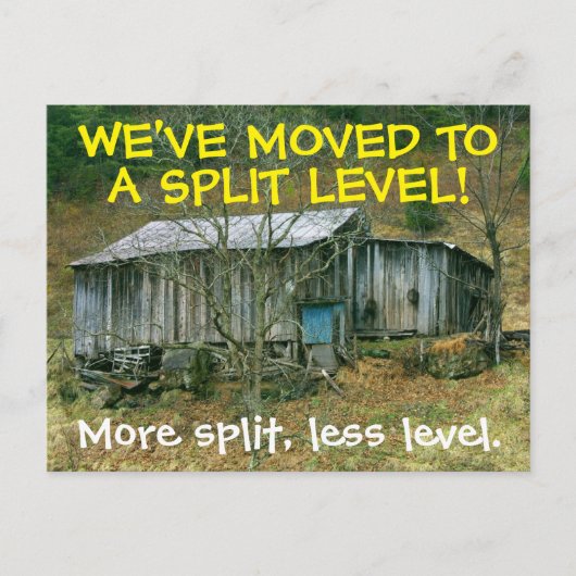 We hebben het Briefkaart Adres gewijzigd (Voorkant)