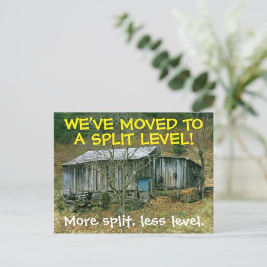 We hebben het Briefkaart Adres gewijzigd (Staand voorkant)