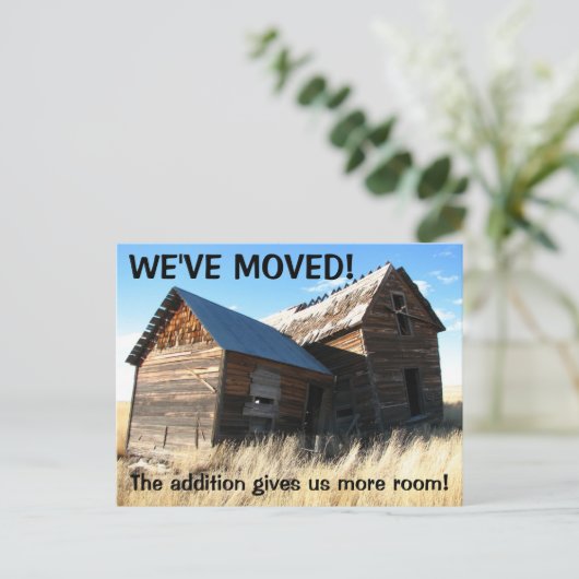 We hebben het Briefkaart Adres gewijzigd (Staand voorkant)