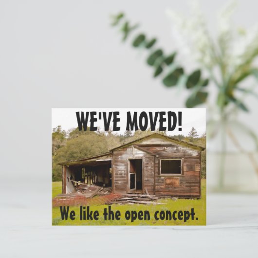 We hebben het Briefkaart Adres gewijzigd (Staand voorkant)