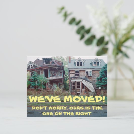 We hebben het Briefkaart Adres gewijzigd (Staand voorkant)