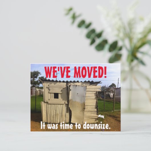 We hebben het Briefkaart Adres gewijzigd (Staand voorkant)