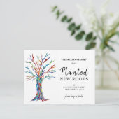 We hebben het Briefkaart 'Familieboomaankondiging' (Staand voorkant)