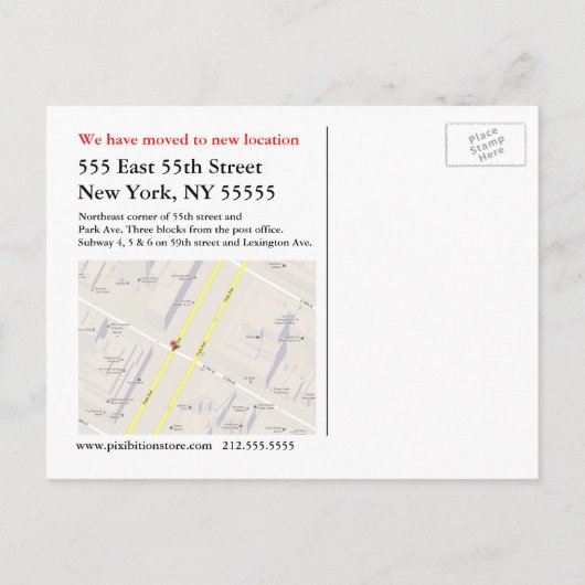 We hebben het Briefkaart Kaart toevoegen verplaats (Achterkant)