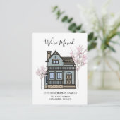 We hebben het Briefkaart 'New Home Moving Announce (Staand voorkant)
