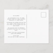 We hebben het Briefkaart van de aankondiging van d (Achterkant)