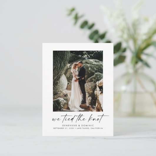 We hebben het Briefkaart van de aankondiging van d (Staand voorkant)