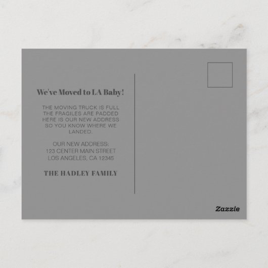 We hebben het Briefkaart van de Aankondiging van L (Achterkant)