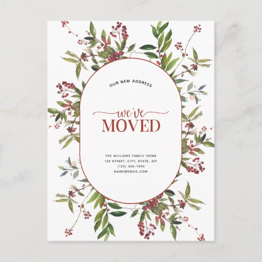 We hebben het Briefkaart van de aankondiging van W (Voorkant)