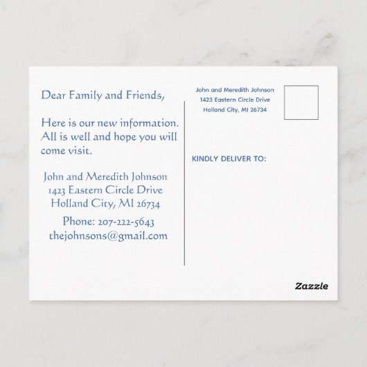 We hebben het Briefkaart van de begroting voor het (Achterkant)