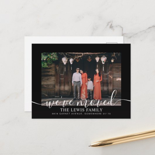 We hebben het Briefkaart voor het aankondigen van  (Voorkant / Achterkant in situ)