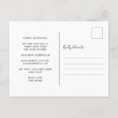 We hebben het Briefkaart voor het aankondigen van  (Achterkant)