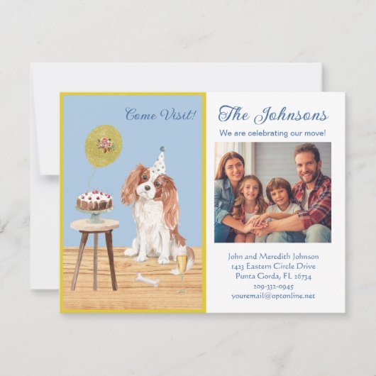 We hebben het budget voor Spaniel Family Photo ver Aankondiging (Voorkant)