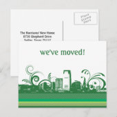 We hebben het City Skyline Briefkaart verplaatst (Voorkant / Achterkant)