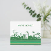 We hebben het City Skyline Briefkaart verplaatst (Staand voorkant)