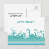 We hebben het City Skyline Briefkaart verplaatst (Voorkant / Achterkant)