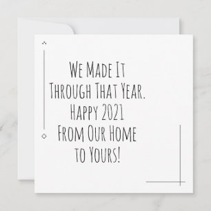 We hebben het dat jaar doorgemaakt. Gelukkig nieuw