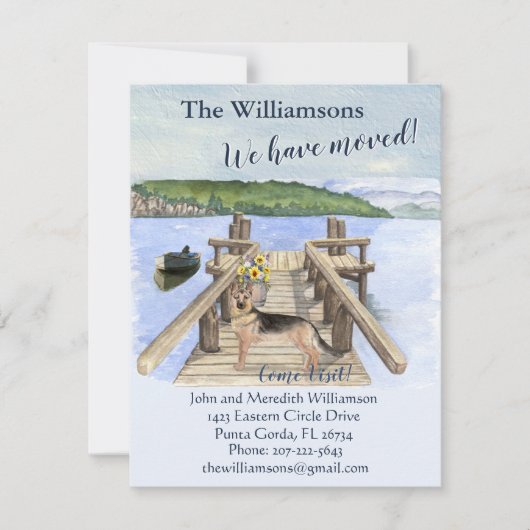 We hebben het Dog Lake Boat Mountain Dock Move Aankondiging (Voorkant)