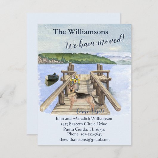 We hebben het Dog Lake Boat Mountain Dock Move Aankondiging (Voorkant / Achterkant)
