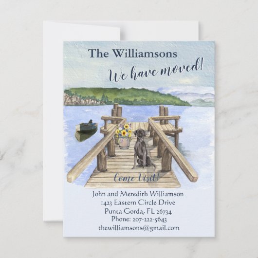 We hebben het Dog Lake Boat Mountain Dock Move Aankondiging (Voorkant)