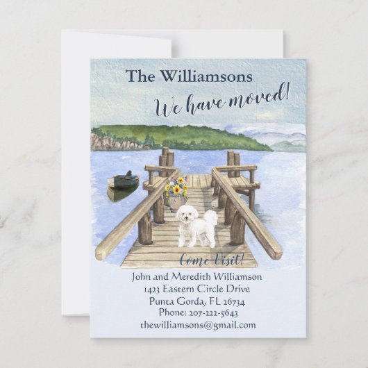We hebben het Dog Lake Boat Mountain Dock Move Aankondiging (Voorkant)