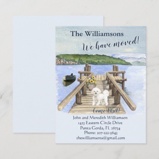 We hebben het Dog Lake Boat Mountain Dock Move Aankondiging (Voorkant / Achterkant)