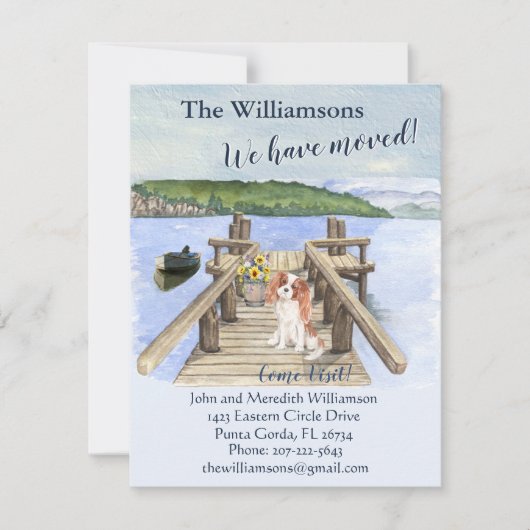 We hebben het Dog Lake Boat Mountain Dock Move Aankondiging (Voorkant)
