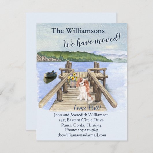 We hebben het Dog Lake Boat Mountain Dock Move Aankondiging (Voorkant / Achterkant)