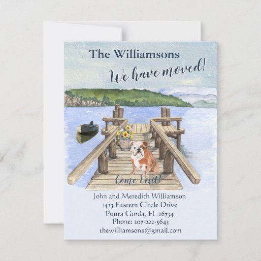 We hebben het Dog Lake Boat Mountain Dock Move Aankondiging (Voorkant)
