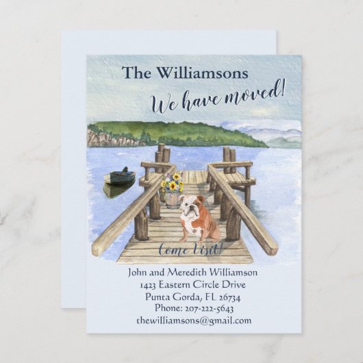 We hebben het Dog Lake Boat Mountain Dock Move Aankondiging (Voorkant / Achterkant)