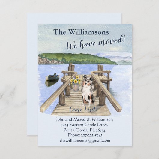 We hebben het Dog Lake Boat Mountain Dock Move Aankondiging (Voorkant / Achterkant)