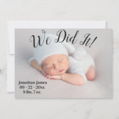 We hebben het foto gemaakt met het script Gender N Aankondiging (Voorkant)