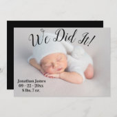 We hebben het foto gemaakt met het script Gender N Aankondiging (Voorkant / Achterkant)