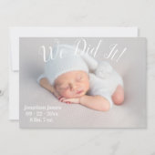 We hebben het foto gemaakt met het script Gender N Aankondiging (Voorkant)