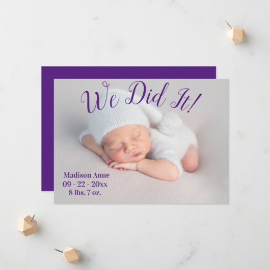 We hebben het foto gemaakt met het script Gender N Aankondiging (Voorkant / Achterkant in situ)