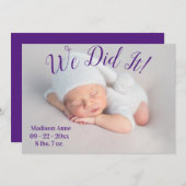 We hebben het foto gemaakt met het script Gender N Aankondiging (Voorkant / Achterkant)