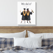 We Hebben Het Gedaan Beste Vrienden Afstudeer Illu Canvas Afdruk (Insitu (Slaapkamer))