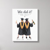 We Hebben Het Gedaan Beste Vrienden Afstudeer Illu Canvas Afdruk (Voorkant)