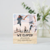 We Hebben Het Gedaan ELOPEREN FOTOTROUWdag Bruilof (Staand voorkant)